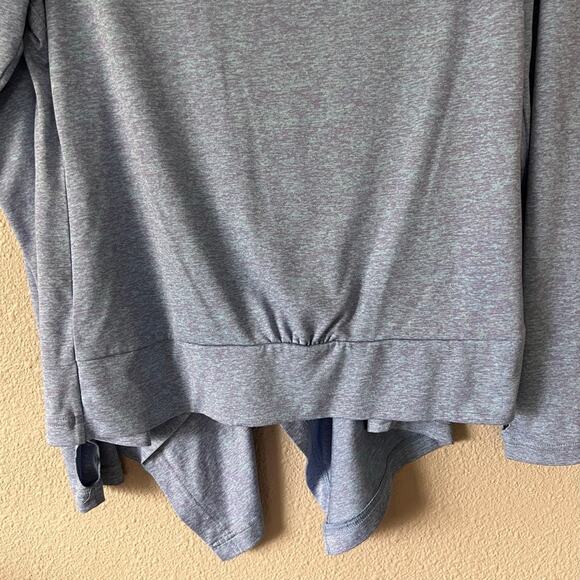 Merrell Open Drape Front Long Sleeve Cardigan Sweater Blue Purple Womens Small - Picture 6 of 9